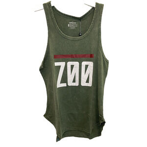 Raw Gear Men's Olive Zoo Tank Top ~ Size Small ~ RG320 By Bradley Martyn ✨NEW✨